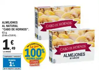 E.Leclerc "CABO DE HORNOS" Almejones al natural oferta