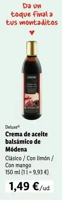 Lidl Aceite balsámico oferta
