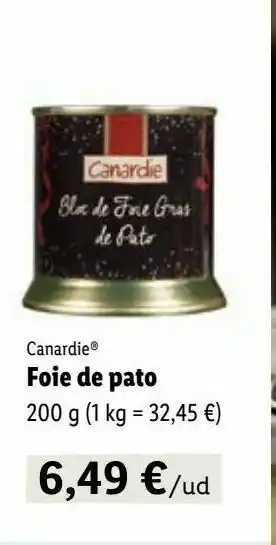 Lidl Foie de pato oferta