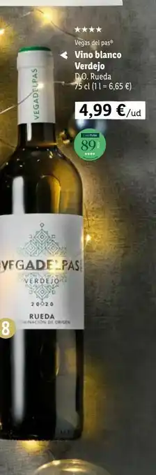 Lidl Vino blanco verdejo oferta