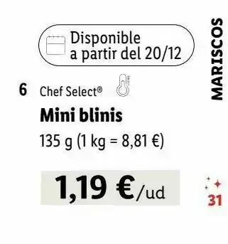 Lidl Marisco oferta
