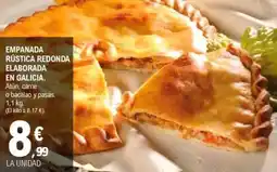 E.Leclerc Empanada rústica redonda elaborada en galicia oferta