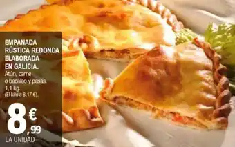 E.Leclerc Empanada rústica redonda elaborada en galicia oferta