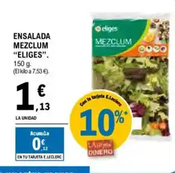 E.Leclerc "ELIGES" Ensalada mezclum oferta