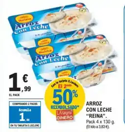 E.Leclerc "REINA" Arroz con leche oferta