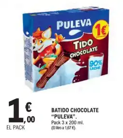 E.Leclerc "PULEVA" Batido chocolate oferta