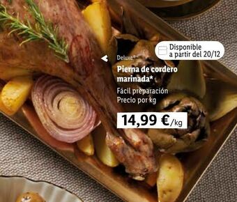 Lidl Pierna de cordero marinada* oferta