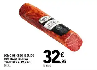 E.Leclerc "SÁNCHEZ ALCARAZ" Lomo de cebo ibérico 50% raza ibérica oferta