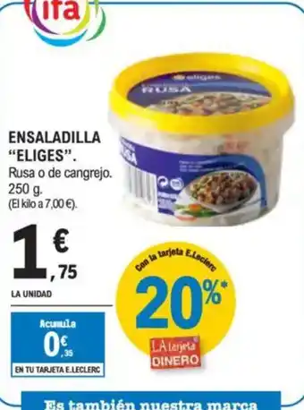 E.Leclerc "ELIGES" Ensaladilla oferta