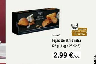 Lidl Tejas de almendra oferta