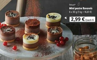 Lidl Mini postre bavarois 6 x 30 g oferta