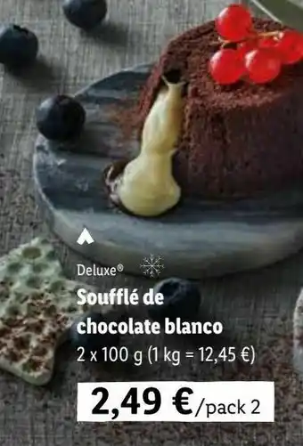 Lidl Soufflé de chocolate blanco 2 x 100 g oferta