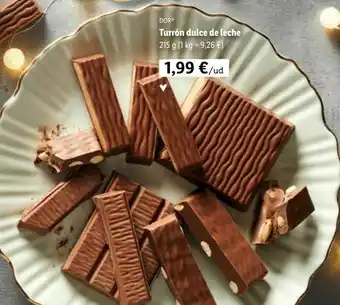 Lidl Turrón dulce de leche 215 g oferta