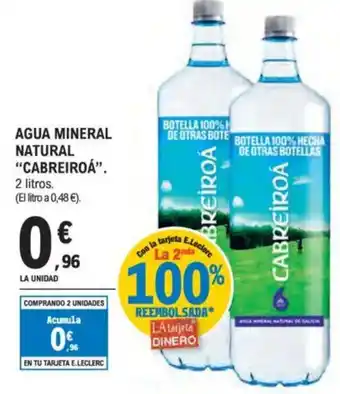 E.Leclerc "CABREIROÁ" Agua mineral natural oferta