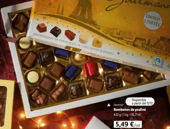 Lidl Bombones de praliné 432 g oferta