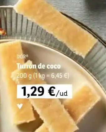 Lidl Turrón de coco 200 g oferta