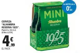 E.Leclerc "ALHAMBRA RESERVA 1925" Cerveza oferta