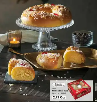 Lidl Mini roscón de reyes 150 g oferta