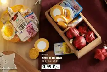 Lidl Dinero de chocolate 150 g oferta