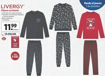 Lidl Pijama livergy oferta
