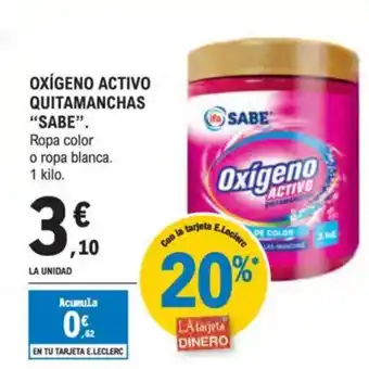 E.Leclerc IFA SABE Oxigeno activo quitamanchas oferta