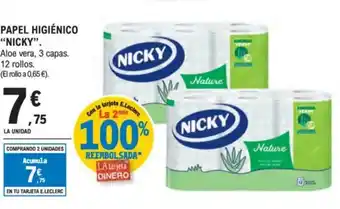 E.Leclerc "NICKY" Papel higiénico oferta