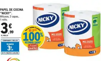 E.Leclerc "NICKY" Papel de cocina oferta