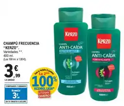 E.Leclerc KERZO Champú frecuencia oferta