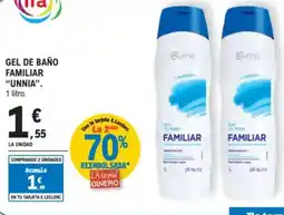 E.Leclerc IFA UNNIA Gel de baño familiar oferta