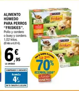 E.Leclerc "FRISKIES" Alimento húmedo para perros oferta