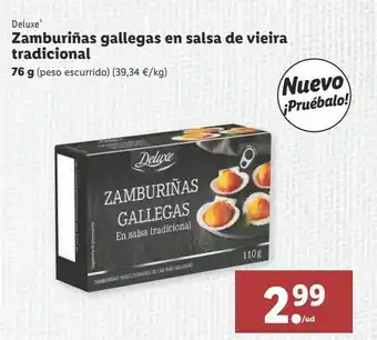 Lidl Zamburiñas deluxe oferta