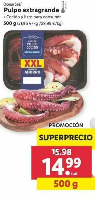Lidl Pulpo ocean sea oferta