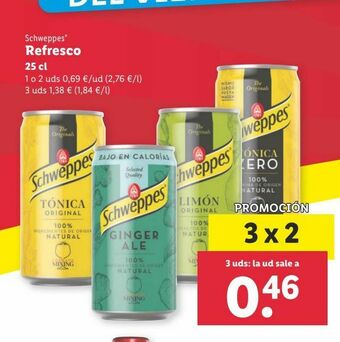 Lidl Refrescos schweppes oferta