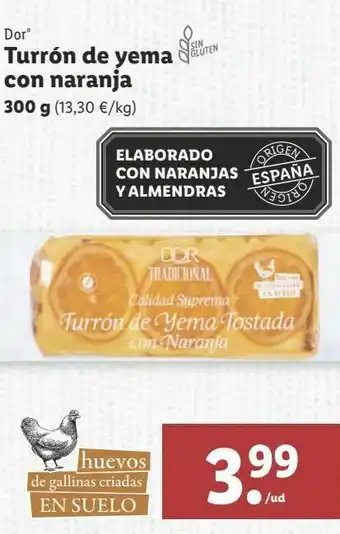 Lidl Turrón de yema oferta