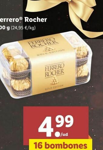 Lidl Bombones ferrero rocher oferta
