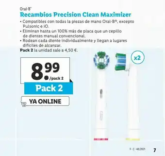 Lidl Cepillo de dientes eléctrico oral b oferta