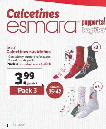 Lidl Calcetines esmara oferta