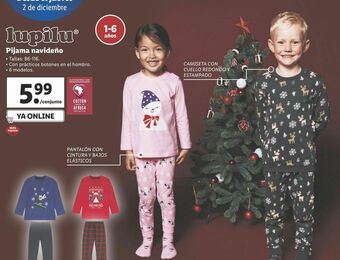 Lidl Pijama niño lupilu oferta