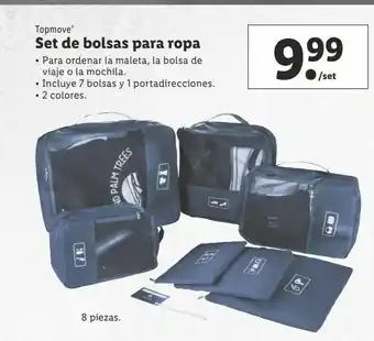 Lidl Bolsa para ropa oferta