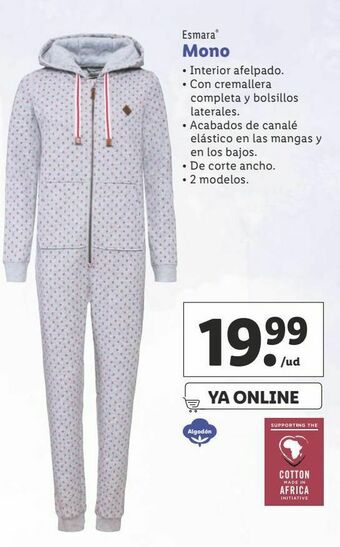 Lidl Mono mujer esmara oferta