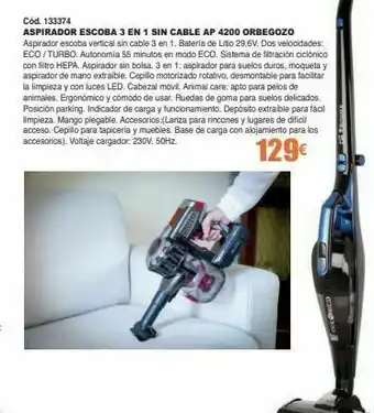 Ferrcash Aspirador escoba oferta