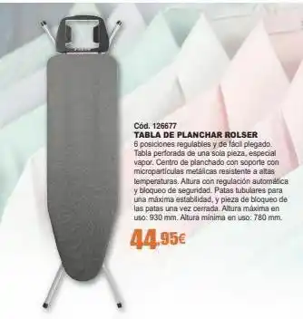 Ferrcash Tabla de planchar oferta