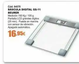 Báscula digital beurer