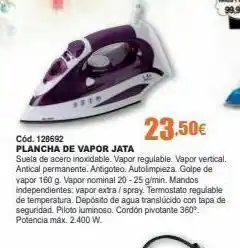 Ferrcash Plancha de vapor jata oferta