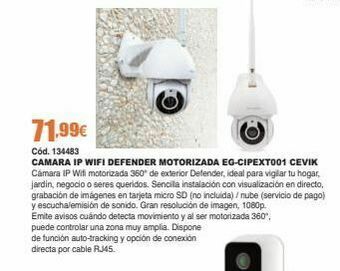 Ferrcash Cámara ip wifi oferta