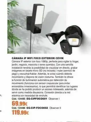 Ferrcash Cámara ip wifi oferta