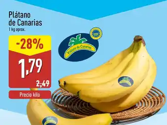 ALDI Plátano de Canarias oferta