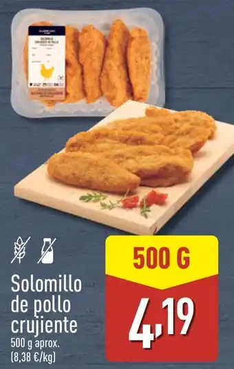 ALDI Solomillo de pollo crujiente oferta