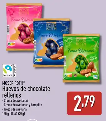 ALDI MOSER ROTH® Huevos de chocolate rellenos oferta