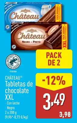 ALDI CHÂTEAUⓇ Tabletas de chocolate XXL oferta